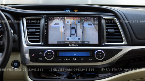 Màn hình DVD Android liền camera 360 Toyota Highlander 2014 - 2019 | Fujitech 360 